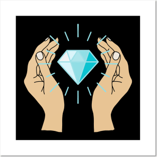 Diamond Hands HODL Posters and Art